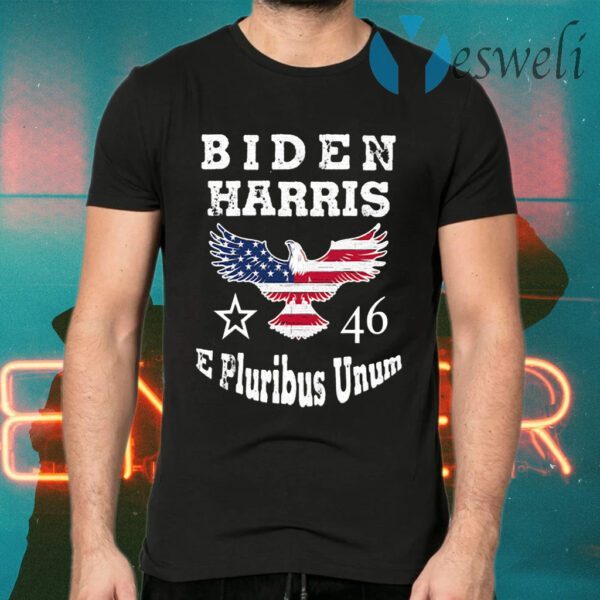 Biden Harris E Pluribus Unum 2021 Inauguration Eagle American Flag T-Shirts