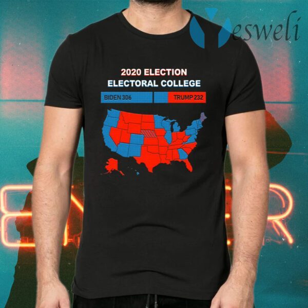 Biden Trump 2020 Election Electoral College Map Anti Biden Not My President 2021 T-Shirt