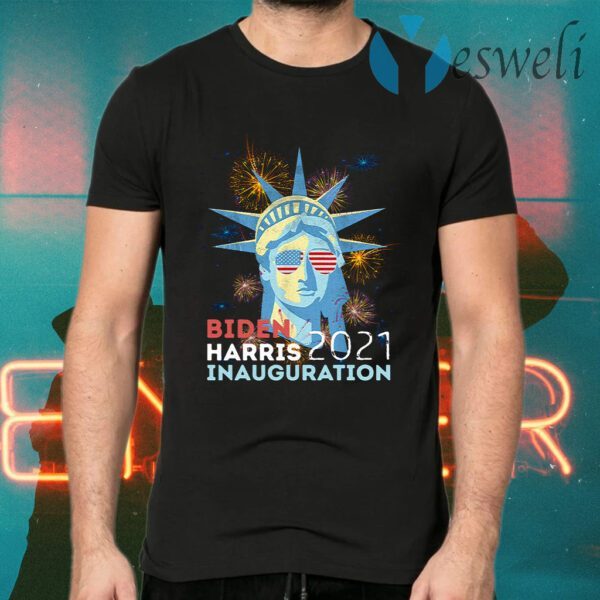 Biden Victory Inauguration 2021 Liberty Fireworks Vintage T-Shirt