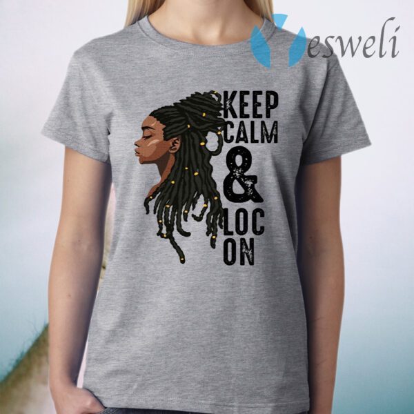 Black Melanin Dreadlocks Gift Cute Afro Loc Girl Women T-Shirt