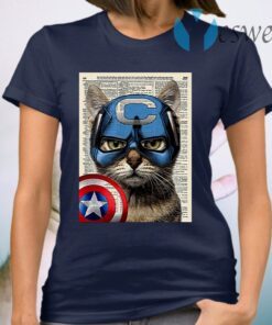 Cat Captain America T-Shirt