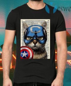Cat Captain America T-Shirts