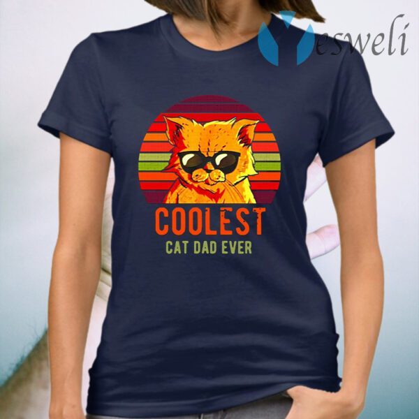 Coolest Cat Dad Ever Vintage T-Shirt