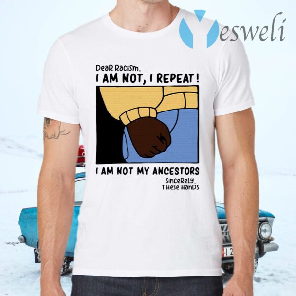 Dear Racism I Am Not I Repeat I Am Not My Ancestors T-Shirts