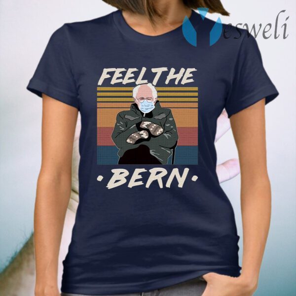 Feel The Bern Bernie Sanders Mittens Vintage T-Shirt