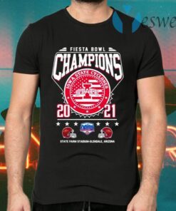 Fiesta Bowl Champions Iowa State Cyclones State 2021 State Farm Stadium Glendale Arizona T-Shirts