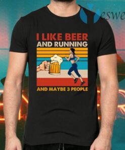 I Like Beer And Running T-Shirts