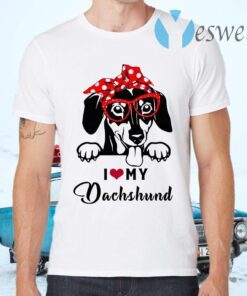 I Love Dog Dachshund T-Shirts