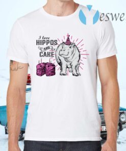 I love hippos and cake T-Shirts