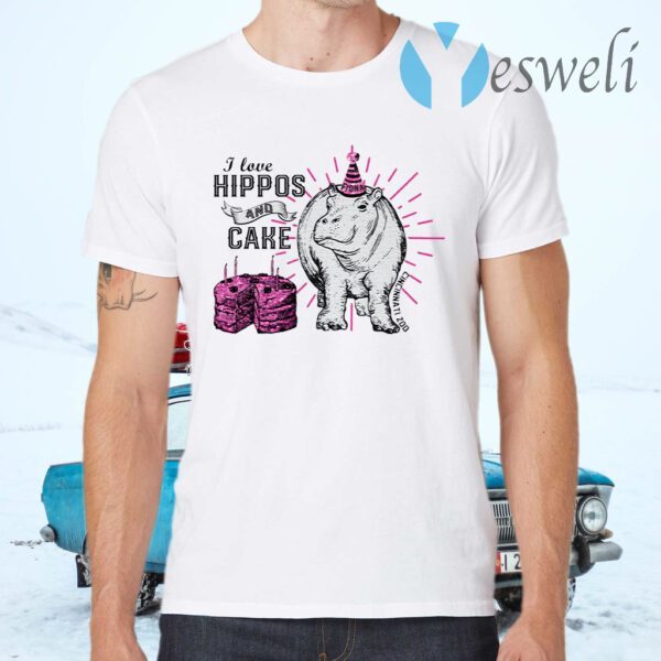 I love hippos and cake T-Shirts