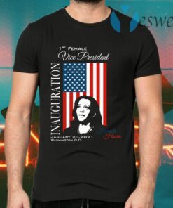 Inauguration 2021 Souvenir First Female Vp Harris Biden American Flag T-Shirts