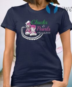 Kamala Harris Chucks and Pearls Aka Sorority 1908 T-Shirt