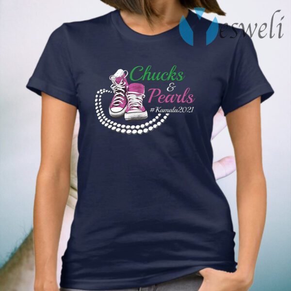 Kamala Harris Chucks and Pearls Aka Sorority 1908 T-Shirt