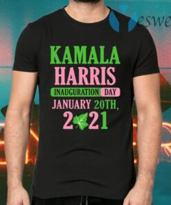 Kamala Harris Inauguration Day 2021 Green And Pink T-Shirts