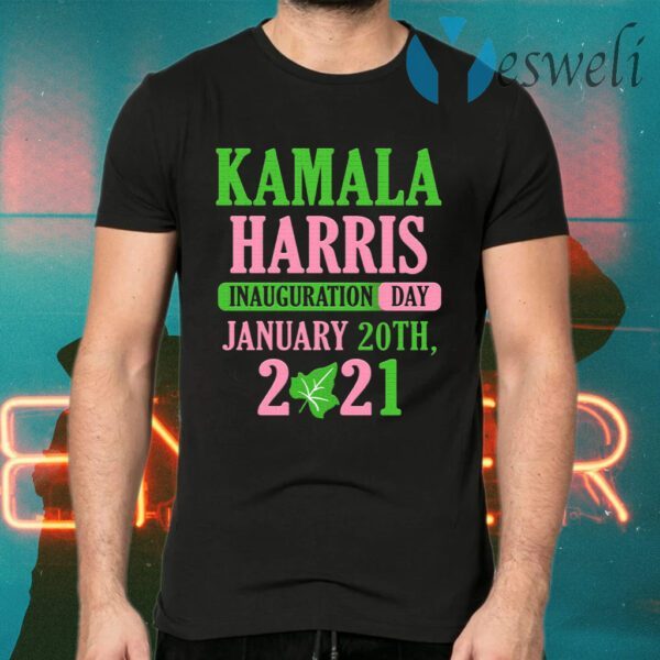 Kamala Harris Inauguration Day 2021 Green And Pink T-Shirts