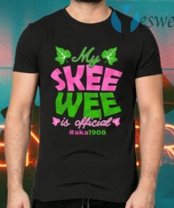 Kamala Harris My Skee Wee Is Official Aka Sorority 1908 T-Shirts