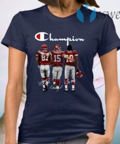 Kelce Mahomes Hill Champion Signature T-Shirt