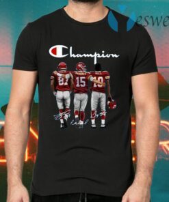 Kelce Mahomes Hill Champion Signature T-Shirts