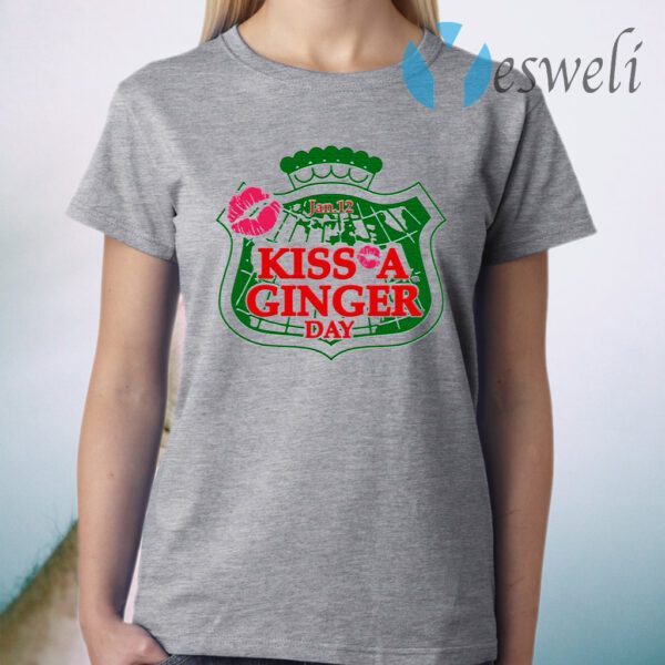 Kiss A Ginger Day Jan 12th T-Shirt