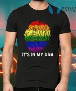 LGBT Finger Print It's In My Dna T-Shirts