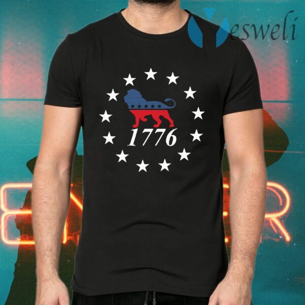 Lion the patriot party 1776 T-Shirts