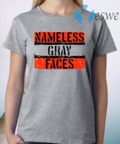 Nameless Gray Faces T-Shirt