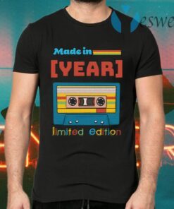 Personalized Made In Limited Edition Birthday Cassette Tape T-Shirts
