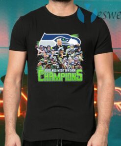 Seattle Seahawks 2020 NFC west division Champions signatures T-Shirts