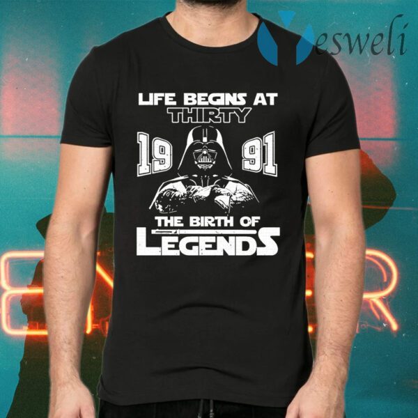 The Mandalorian Life Begins At Thirty 1991 The Birth Of Legend T-Shirts