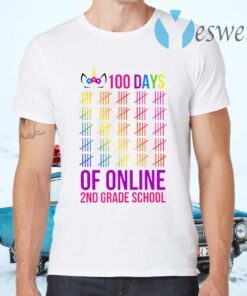 Unicorn 2nd Grade School 100 Days Of Online T-Shirts