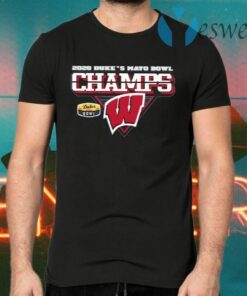 Wisconsin Badgers 2020 Duke’s Mayo Bowl Champions T-Shirts