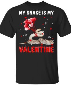 My Snake Is My Valentine Apparel Animals Lover T-Shirt