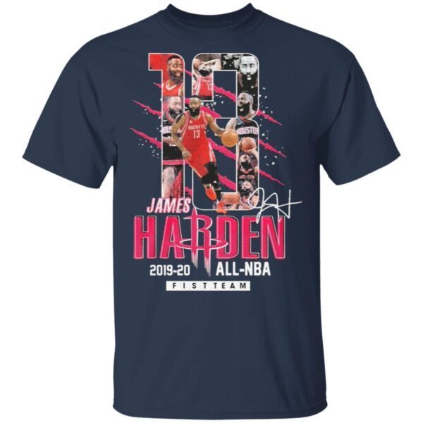 13 James Harden Rockets 2019 2020 all NBA fistteam signature T-Shirt
