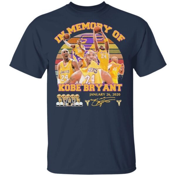 In Memory of Kobe Bryant January 26 2020 signature vintage T-Shirt