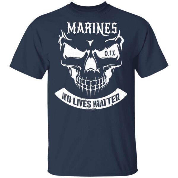 Skull Marines No Lives Matter Graphic T-Shirt