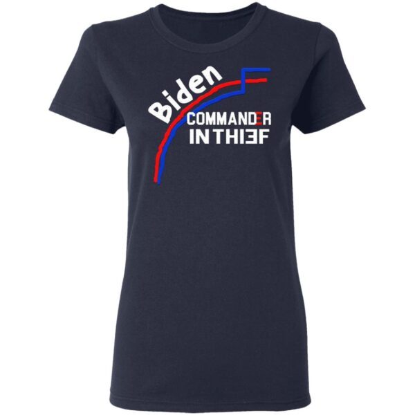 Joe Biden Commander In Thief Not Chief Trump Election Fraud T-Shirt