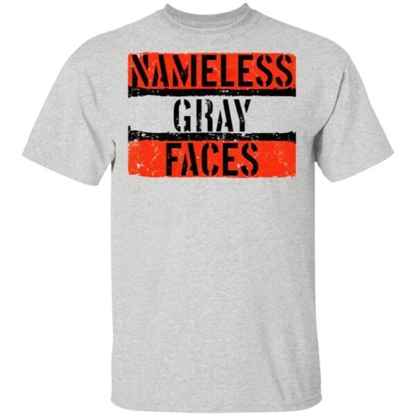 Nameless Gray Faces T-Shirt