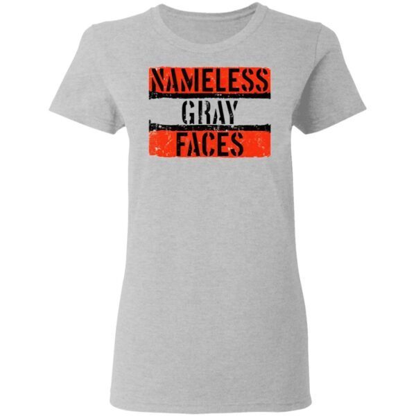 Nameless Gray Faces T-Shirt