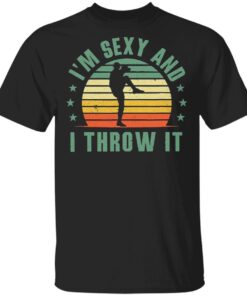 Pitcher Baseball I’m Sexy And I Throw It Vintage T-Shirt