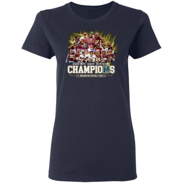 2020 Nfc East Division Champions Washington Football Team Signatures T-Shirt