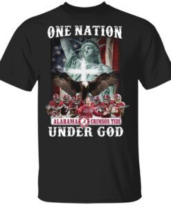 One nation Alabama Crimson Tide under god signatures T-Shirt