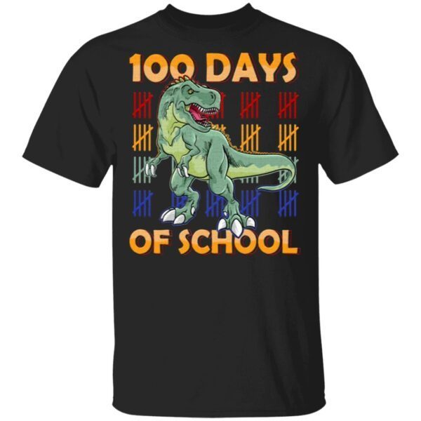 100 Days Of School Dinasour Youth T-Shirt