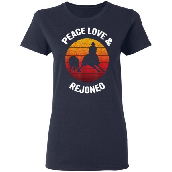 Peace Love And Rejoneo Vintage Bullfighting T-Shirt