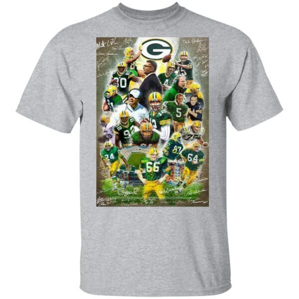 Green Bay Packers Team FootballPlayers 2021 signatures T-Shirt