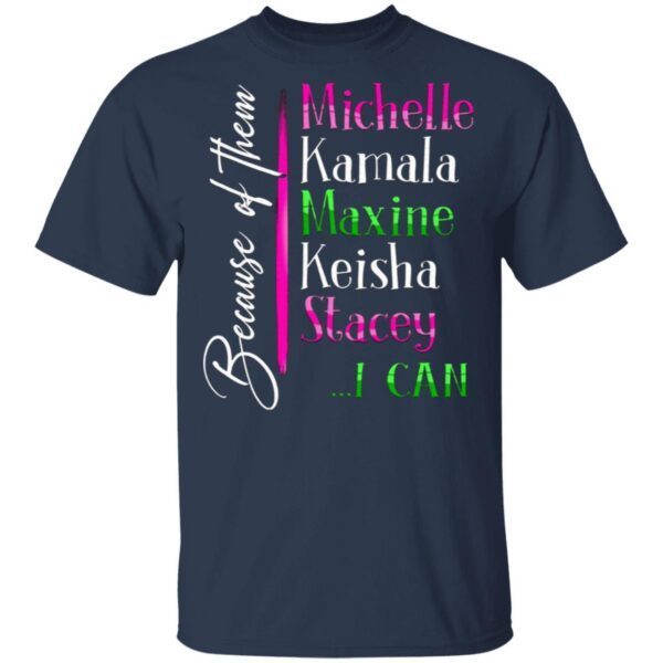 Aka Sorority Sister 1908 Michelle Kamala Maxine Keisha Stacey T-Shirt