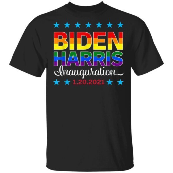Biden Harris Inauguration 1.20.2021 LGBTQ Gay Pride T-Shirt