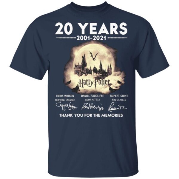 20 years 2002-2021 Harry Potter signatures T-Shirt
