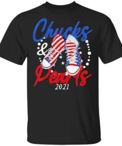 Chucks and Pearls 2021 Flag US T-Shirt