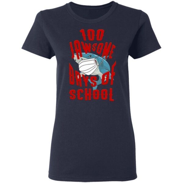 Shark Wearing Mask 100 Jawsome Days of School Youth T-Shirt