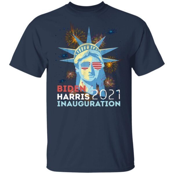Biden Victory Inauguration 2021 Liberty Fireworks Vintage T-Shirt